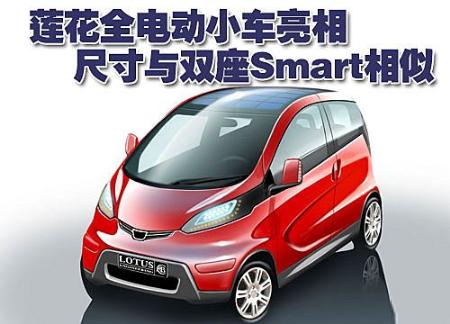 莲花全电动小车亮相 与双座Smart相似