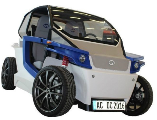 3D 打印原型电动车 C16 25 号亮相欧洲模展