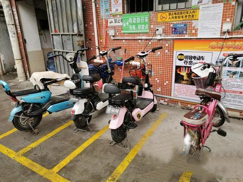 高埗：全面清理违规停放电动自行车