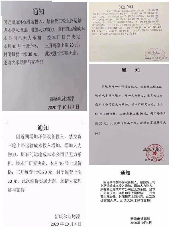 电泳烤漆厂集体涨价，引发新一轮涨价！ 